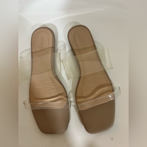 FOREVER 21 Clear Sandals Size7 - Picture 1 of 4
